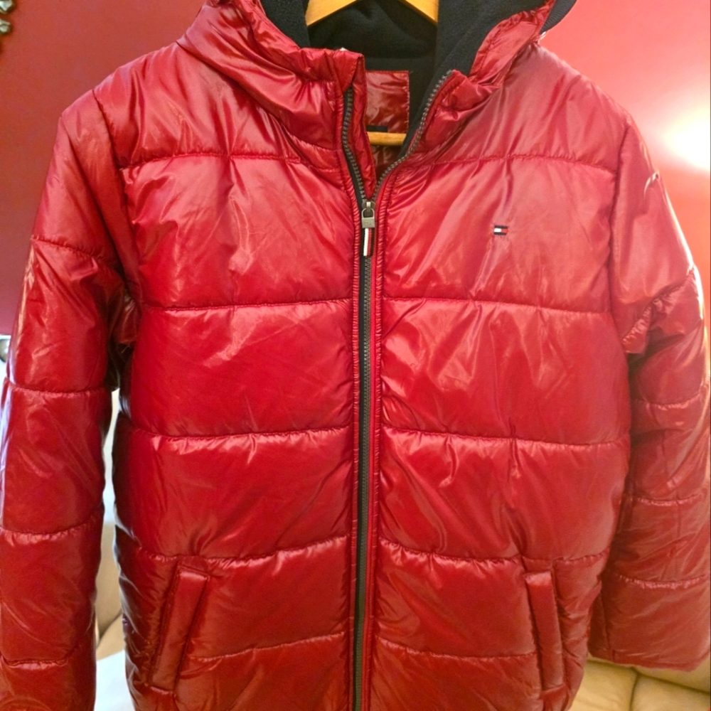 Tommy Hilfiger Red Puffer Jacket